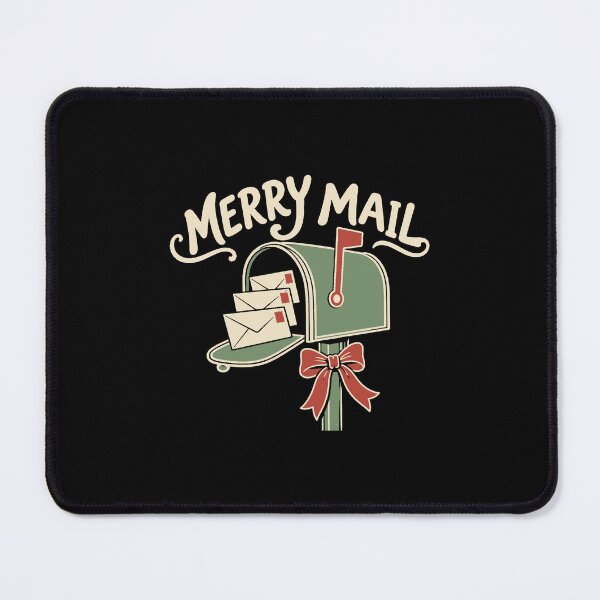 Item preview, Cozy Christmas Merry Mail Festive Mailbox and Letters designed and sold by AMICO77.