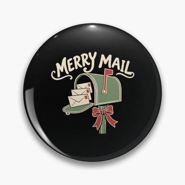 Item preview, Cozy Christmas Merry Mail Festive Mailbox and Letters designed and sold by AMICO77.