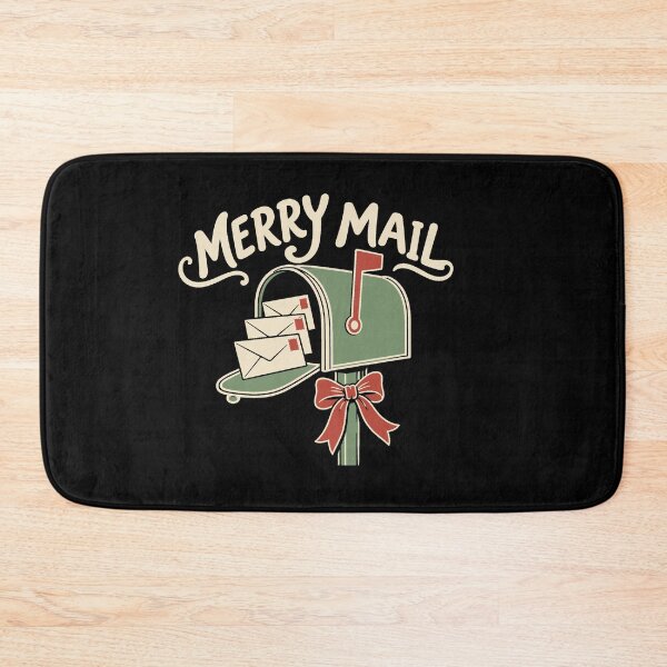 Item preview, Cozy Christmas Merry Mail Festive Mailbox and Letters designed and sold by AMICO77.