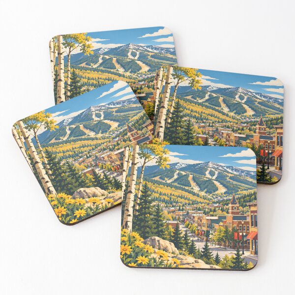 Item preview, Park City Utah Retro Mountain Town designed and sold by Imaginationbeyond.