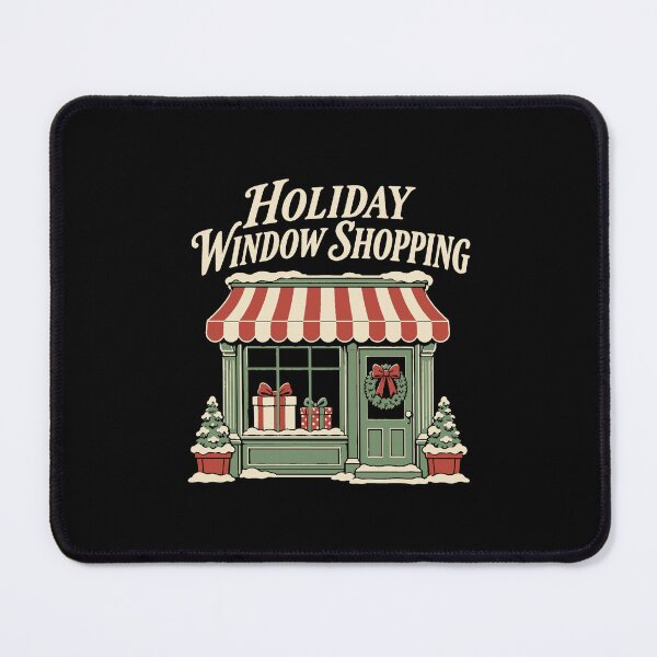 Item preview, Cozy Christmas Holiday Window Shopping Vintage Gift Shop designed and sold by AMICO77.