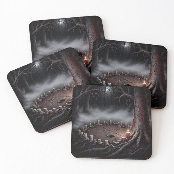 Item preview, Ritual Candle Circle In Dark Forest designed and sold by Shop of Wonders.