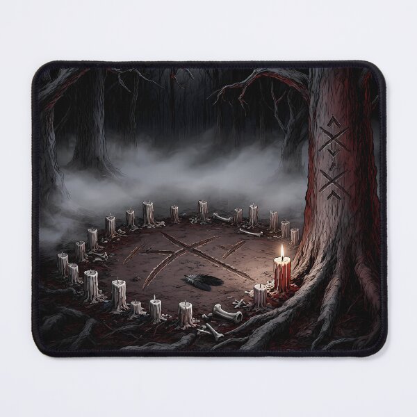 Item preview, Ritual Candle Circle In Dark Forest designed and sold by Shop of Wonders.