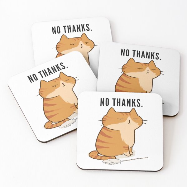 Item preview, Cat Saying No Thanks designed and sold by 123Long.