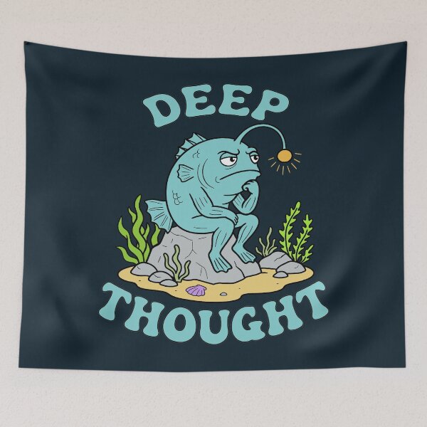 Item preview, Deep Thought - Pensive Anglerfish designed and sold by Regal Rev.