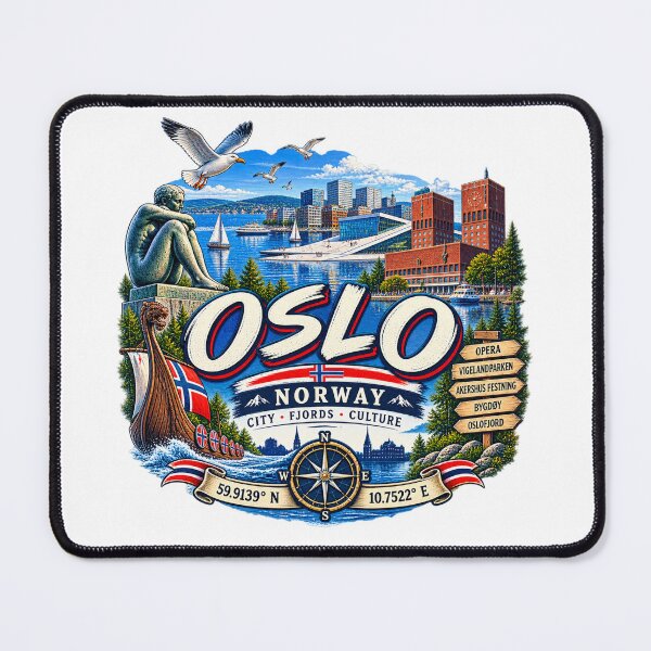 Artikelvorschau, Oslo Norwegen – Fjord Oper & Wikinger Kultur entworfen und verkauft von Wandervogel123.