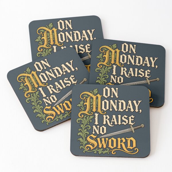 Item preview, On Monday I Raise No Sword designed and sold by tomperys.