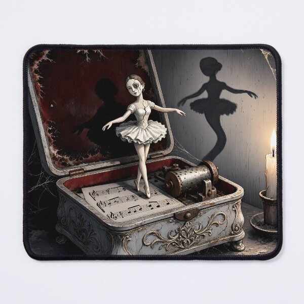 Item preview, Cursed Music Box Ballerina Horror Art designed and sold by Shop of Wonders.
