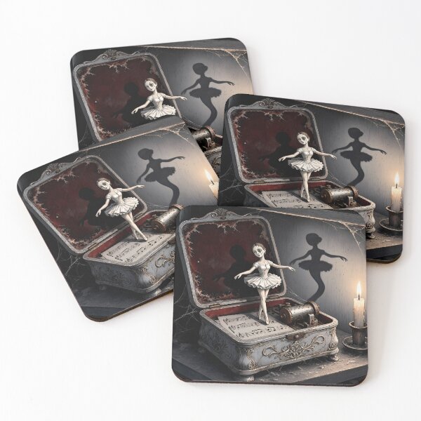 Item preview, Cursed Music Box Ballerina Horror Art designed and sold by Shop of Wonders.