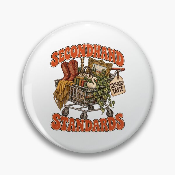 Item preview, Secondhand Standards Vintage Shopping Cart Thrifting Lover Art designed and sold by LiverEver.