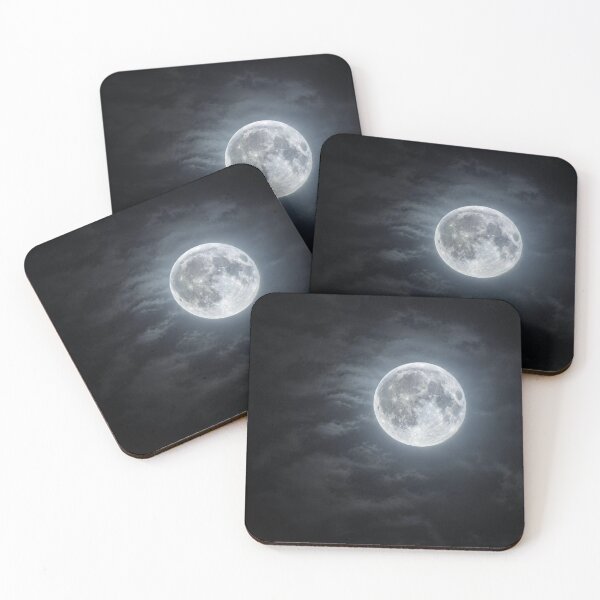 Item preview, Silver Lining, The Full Moon Through Dark Clouds designed and sold by Astute-Artio-Photography.