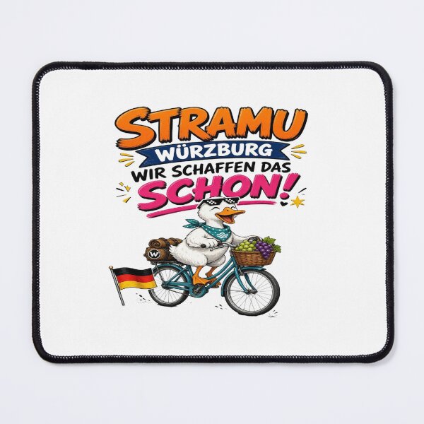 Artikelvorschau, StraMu Würzburg Wir Schaffen Das Schon Duck Bicycle T-Shirt entworfen und verkauft von Sushikidsntoddlers.