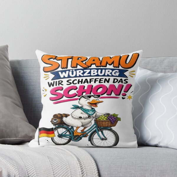 Artikelvorschau, StraMu Würzburg Wir Schaffen Das Schon Duck Bicycle T-Shirt entworfen und verkauft von Sushikidsntoddlers.