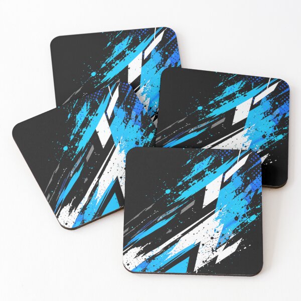 Item preview, Electric Blue Gaming Energy – Abstract Cyberpunk Splash Design designed and sold by NBT-NOVA.
