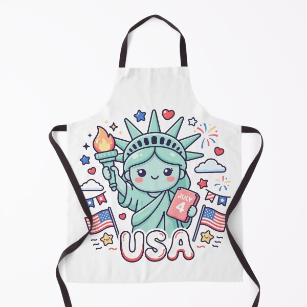 Item preview, Cute USA Liberty Kawaii Doodles designed and sold by Amir Faysal.