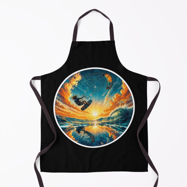 Item preview, Pegatina circular con estampado artístico de kitesurfista en vuelo. Regalo ideal para practicar kitesurf. designed and sold by sharifex.
