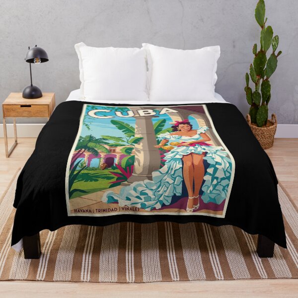 Item preview, Cuba Travel Poster - Cuban Dancer with Maracas designed and sold by ArtworkNorth.