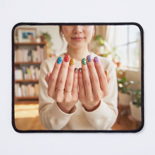Artikelvorschau, Woman Peace Nail Manicure entworfen und verkauft von Home Decor Art.