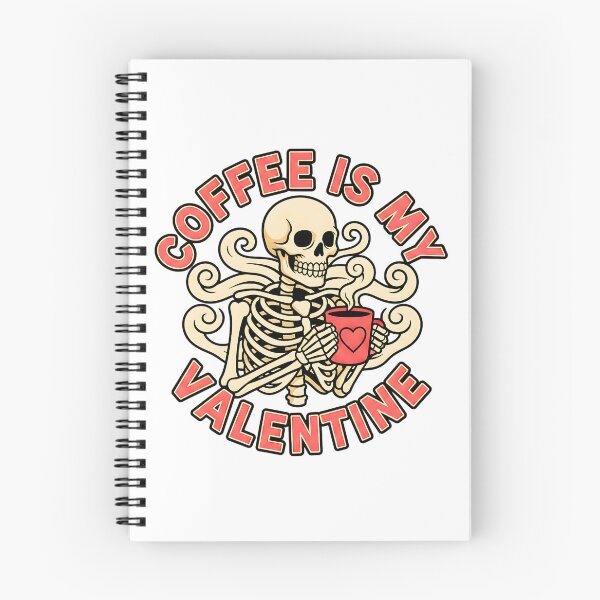 Item preview, Coffee is My Valentine Funny Skull Valentine designed and sold by ArtDesignTp.