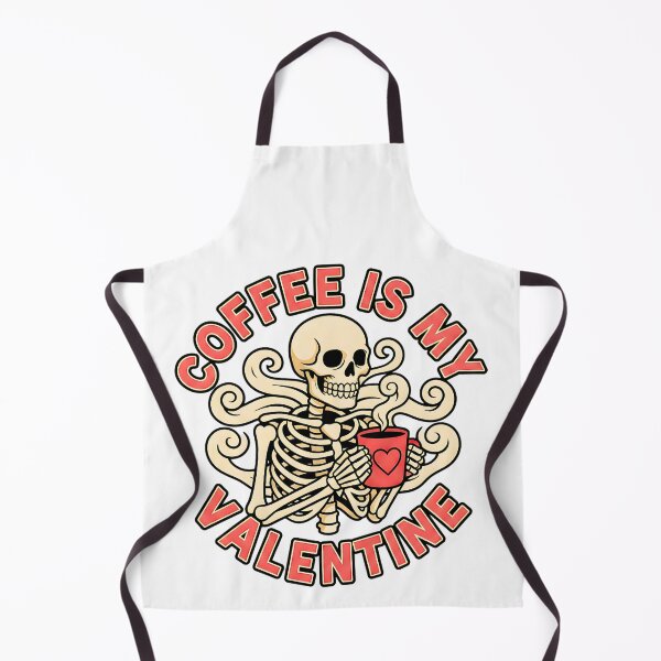 Item preview, Coffee is My Valentine Funny Skull Valentine designed and sold by ArtDesignTp.