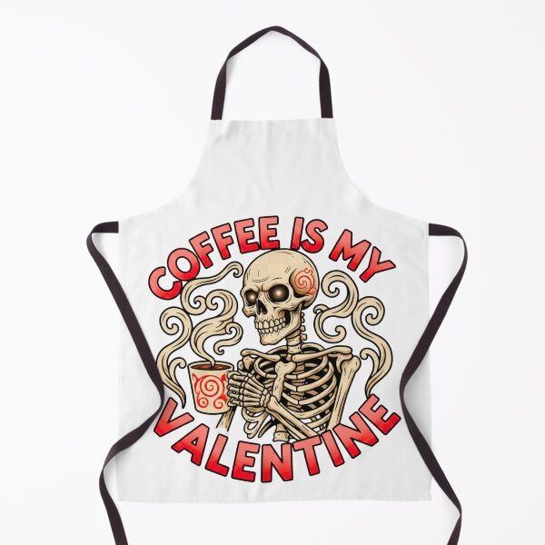 Item preview, Coffee is My Valentine Skull Coffee Humor designed and sold by ArtDesignTp.