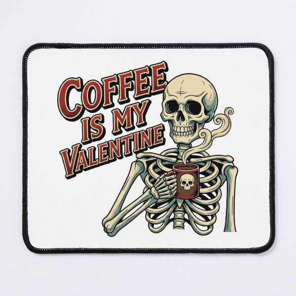 Item preview, Coffee is My Valentine Skeleton Valentine's Day designed and sold by ArtDesignTp.