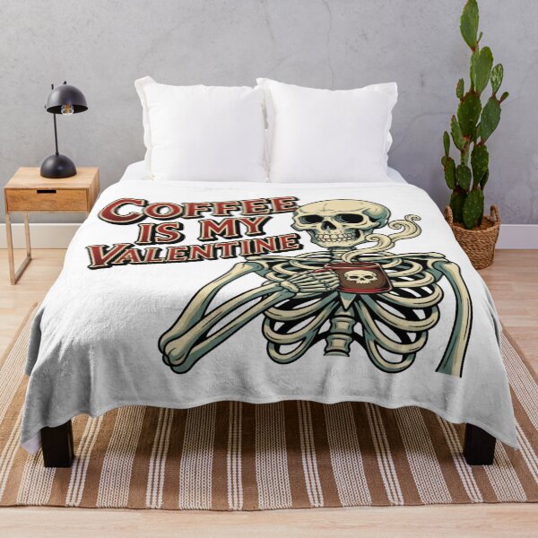 Item preview, Coffee is My Valentine Skeleton Valentine's Day designed and sold by ArtDesignTp.