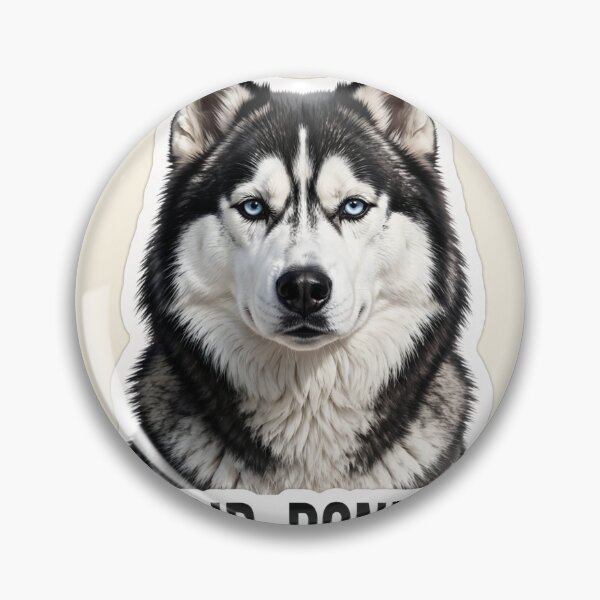 Item preview, Dog Hair, Don't Care - Siberian Husky Funny Dog Sticker designed and sold by SniffGiggle.