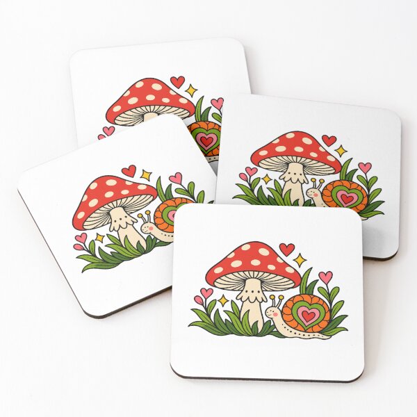 Artikelvorschau, Niedlicher Pilz und Schnecke entworfen und verkauft von mationikeny.