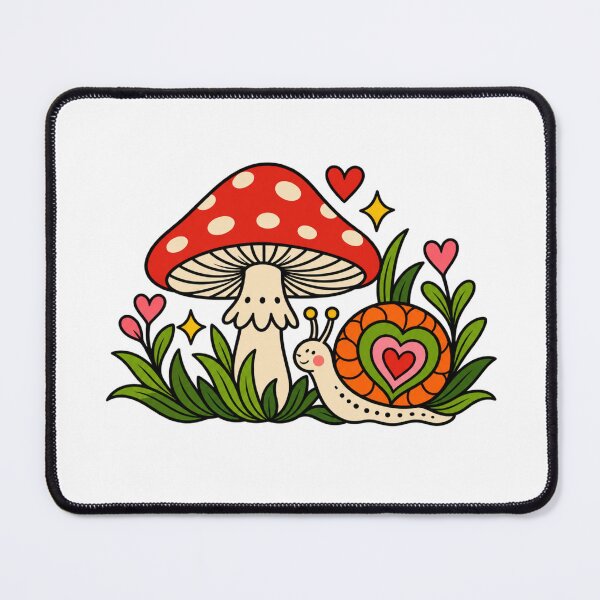 Item preview, Cute Mushroom and Snail designed and sold by mationikeny.