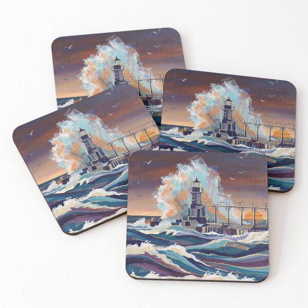 Item preview, Stormy Ocean Guardian Lighthouse designed and sold by ArtworkNorth.