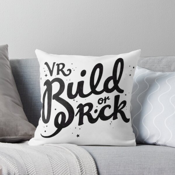 Item preview, VR Build or Brick - Bold Black Ink Typography designed and sold by Qubivibe.
