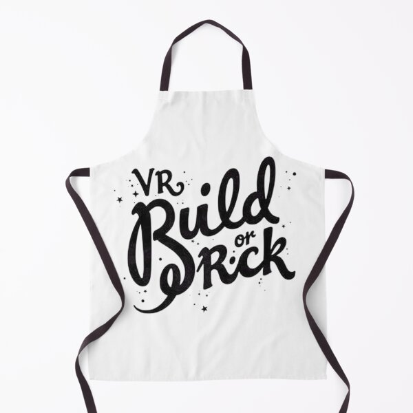 Aperçu de l'œuvre VR Build or Brick - Bold Black Ink Typography créée et vendue par Qubivibe.