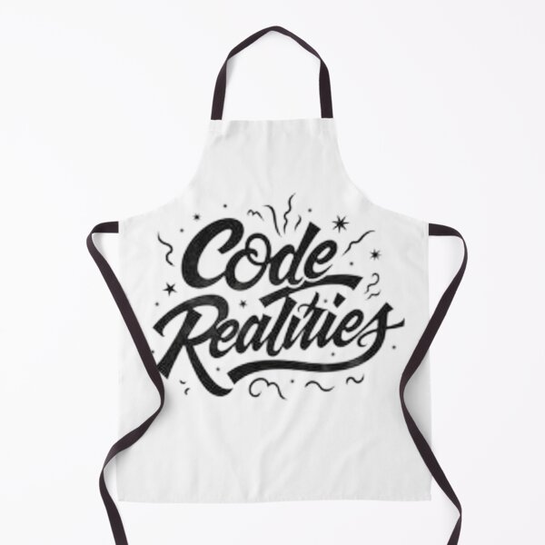 Aperçu de l'œuvre Code Realities - Bold Black Ink Typography Design créée et vendue par Qubivibe.