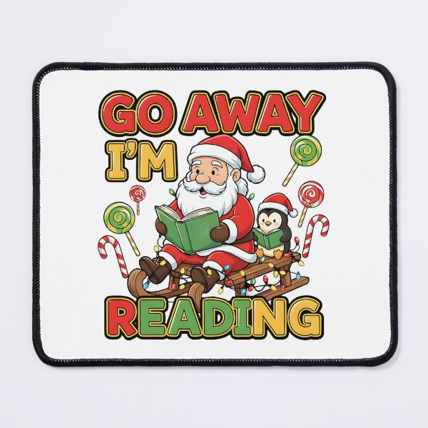 Item preview, Go Away I'm Reading Christmas Reading Penguin designed and sold by ArtDesignTp.