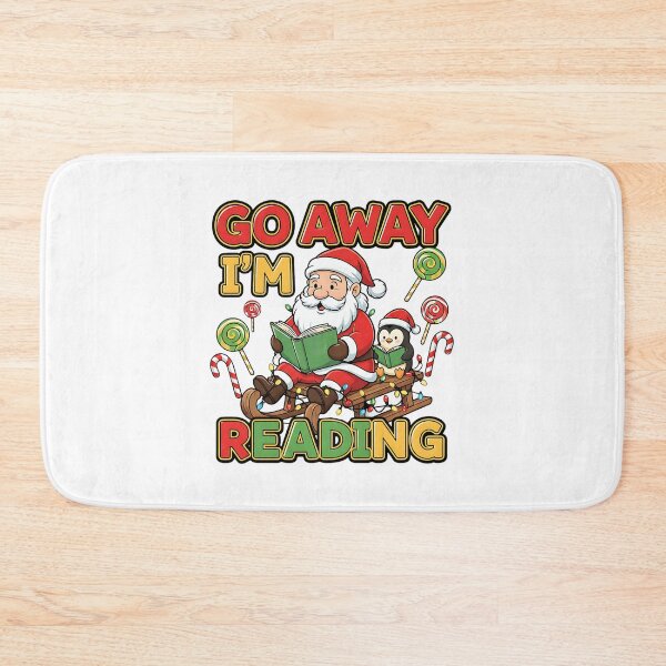 Item preview, Go Away I'm Reading Christmas Reading Penguin designed and sold by ArtDesignTp.