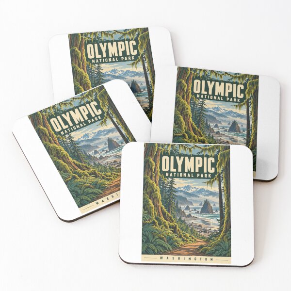 Item preview, Olympic National Park - Washington designed and sold by GoodOldVintage.
