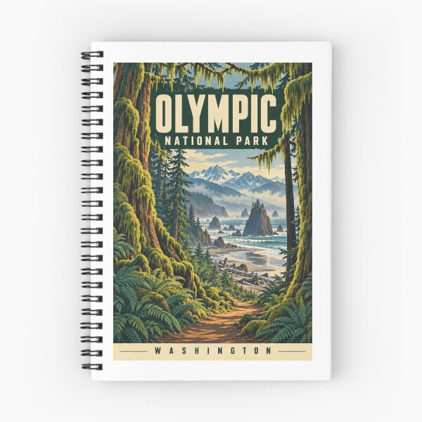 Item preview, Parque Nacional Olímpico - Washington designed and sold by GoodOldVintage.
