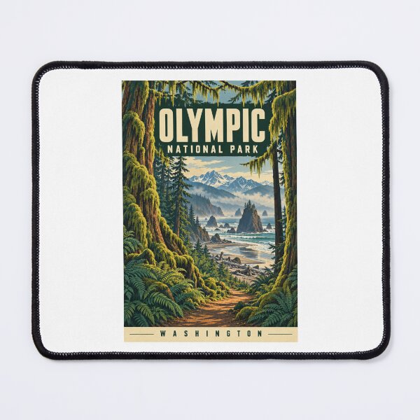 Item preview, Olympic National Park - Washington designed and sold by GoodOldVintage.