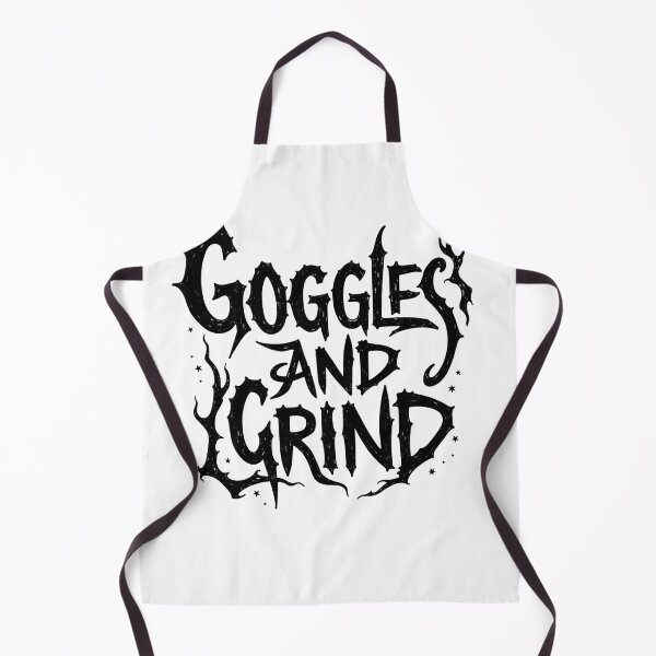 Aperçu de l'œuvre Goggles and Grind: Bold Black Ink Typography Design créée et vendue par Qubivibe.