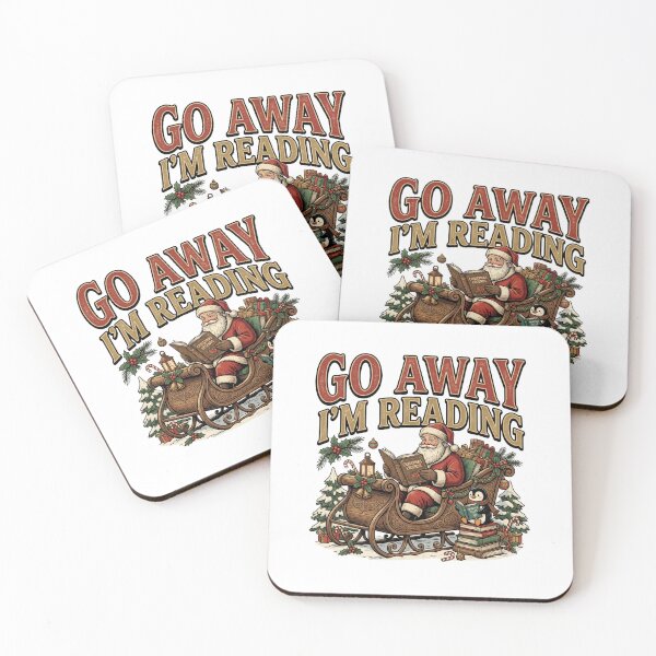 Item preview, Go Away I'm Reading Santa Penguin Graphic designed and sold by ArtDesignTp.
