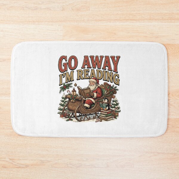 Item preview, Go Away I'm Reading Santa Penguin Graphic designed and sold by ArtDesignTp.