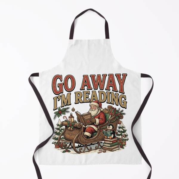 Item preview, Go Away I'm Reading Santa Penguin Graphic designed and sold by ArtDesignTp.