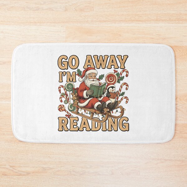 Item preview, Go Away I'm Reading Christmas Penguin Graphic designed and sold by ArtDesignTp.