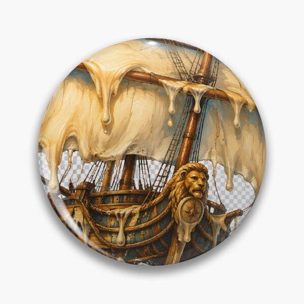Item preview, Melting Pirate Ship Sailing Through Ocean Waves designed and sold by An Old Mans Art.