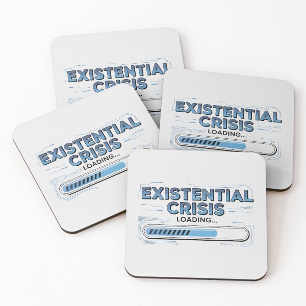 Item preview, Existential Crisis Loading... – Funny AI Tech Humor Design designed and sold by Jollys-ArtShop.