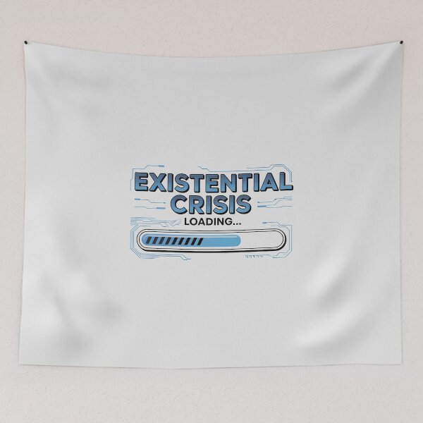 Item preview, Existential Crisis Loading... – Funny AI Tech Humor Design designed and sold by Jollys-ArtShop.