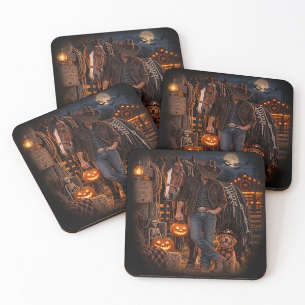 Item preview, Good Horses, Scary Nights – Western Halloween designed and sold by  QuarterHorseArt by Just my Studio.
