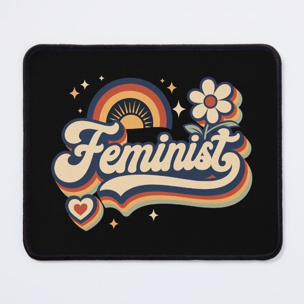 Item preview, Feminist Retro 70s Vintage Rainbow Feminism Gift designed and sold by Blok45.