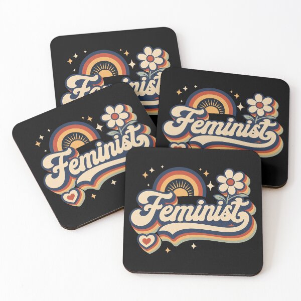 Item preview, Feminist Retro 70s Vintage Rainbow Feminism Gift designed and sold by Blok45.
